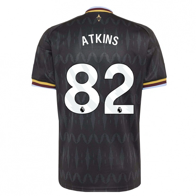 Danxen Hombre Camiseta Clay Atkins #82 Azulaciano Negro Amarillo 2ª Equipación 2026/27 La Camisa México