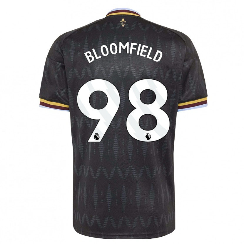 Danxen Hombre Camiseta Teddie Bloomfield #98 Azulaciano Negro Amarillo 2ª Equipación 2026/27 La Camisa México