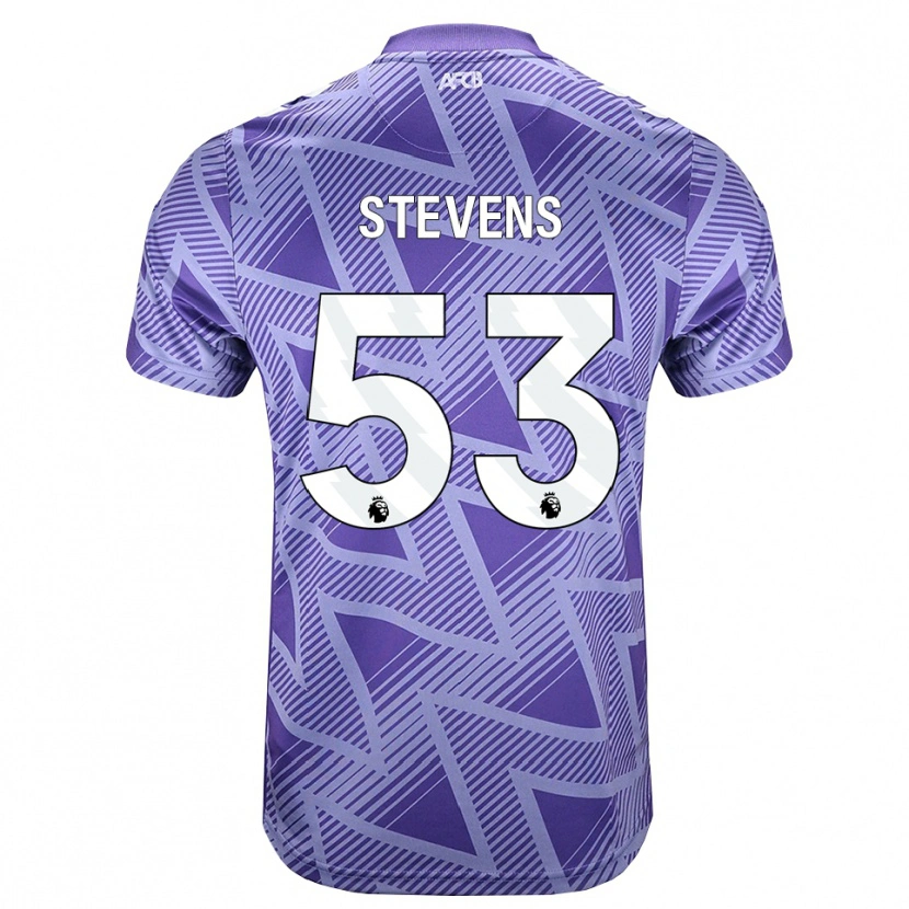 Danxen Hombre Camiseta Charlie Stevens #53 Rojovioletapálido Blanco 2ª Equipación 2026/27 La Camisa México