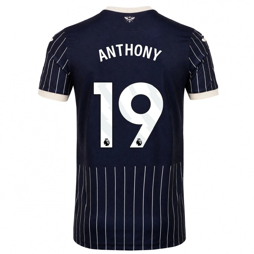 Danxen Hombre Camiseta Jaidon Anthony #19 Negro Blanco 2ª Equipación 2026/27 La Camisa México