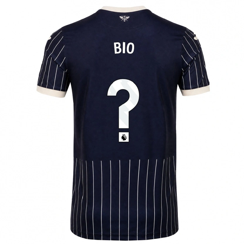 Danxen Hombre Camiseta Samuel Bio #0 Negro Blanco 2ª Equipación 2026/27 La Camisa México