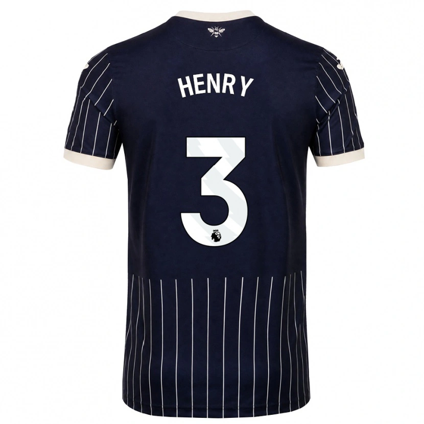 Danxen Hombre Camiseta Rico Henry #3 Negro Blanco 2ª Equipación 2026/27 La Camisa México