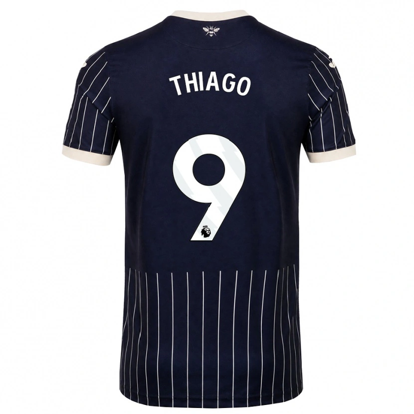 Danxen Hombre Camiseta Igor Thiago #9 Negro Blanco 2ª Equipación 2026/27 La Camisa México