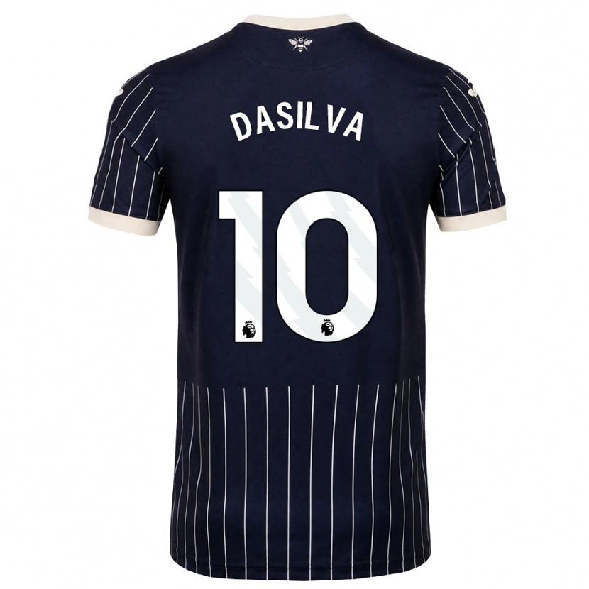 Danxen Hombre Camiseta Josh Dasilva #10 Negro Blanco 2ª Equipación 2026/27 La Camisa México