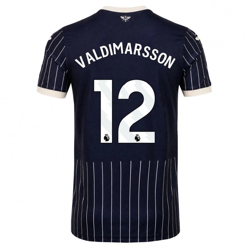 Danxen Hombre Camiseta Hákon Valdimarsson #12 Negro Blanco 2ª Equipación 2026/27 La Camisa México