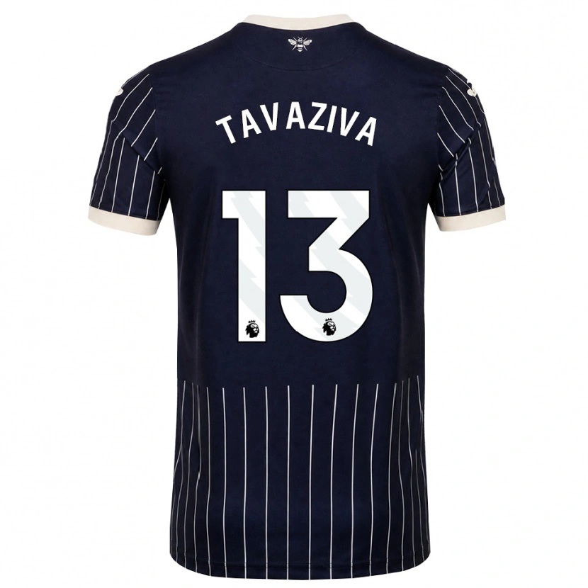Danxen Hombre Camiseta Marley Tavaziva #13 Negro Blanco 2ª Equipación 2026/27 La Camisa México