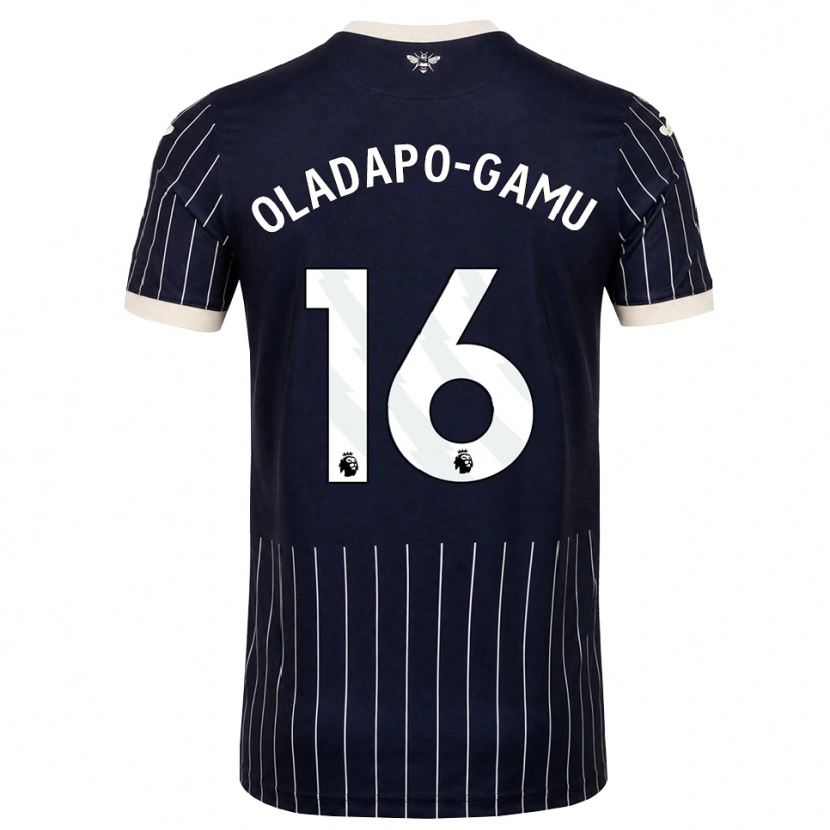 Danxen Hombre Camiseta Josh Oladapo-Gamu #16 Negro Blanco 2ª Equipación 2026/27 La Camisa México