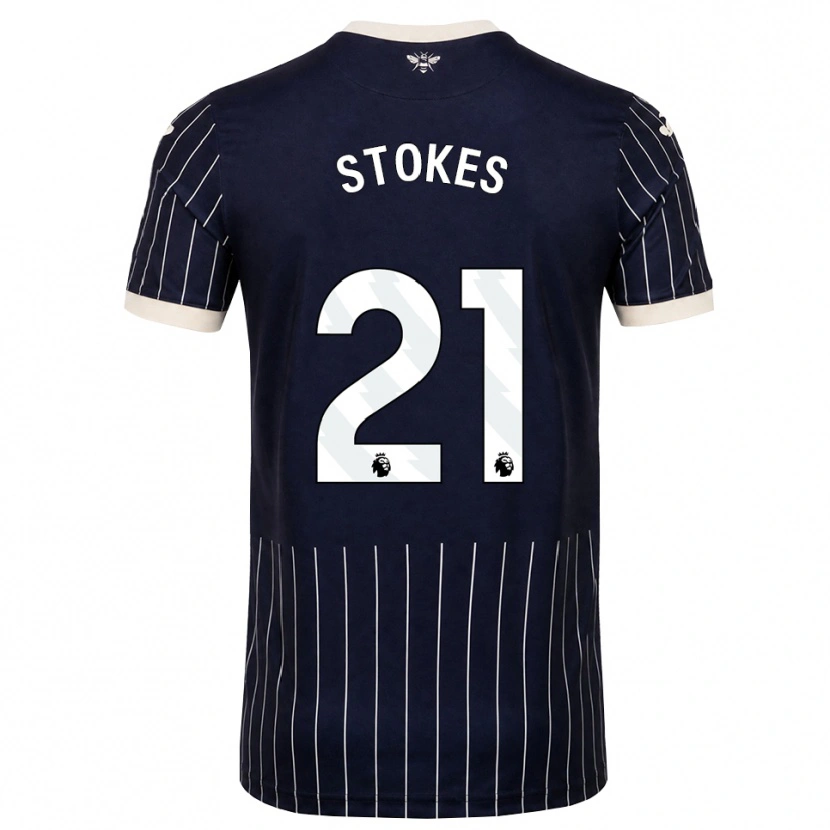 Danxen Hombre Camiseta Aidan Stokes #21 Negro Blanco 2ª Equipación 2026/27 La Camisa México