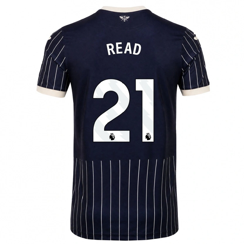 Danxen Hombre Camiseta Samantha Read #21 Negro Blanco 2ª Equipación 2026/27 La Camisa México