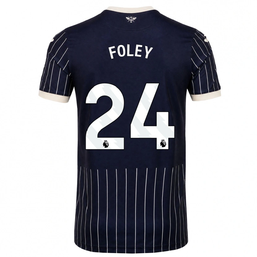 Danxen Hombre Camiseta Shania Foley #24 Negro Blanco 2ª Equipación 2026/27 La Camisa México