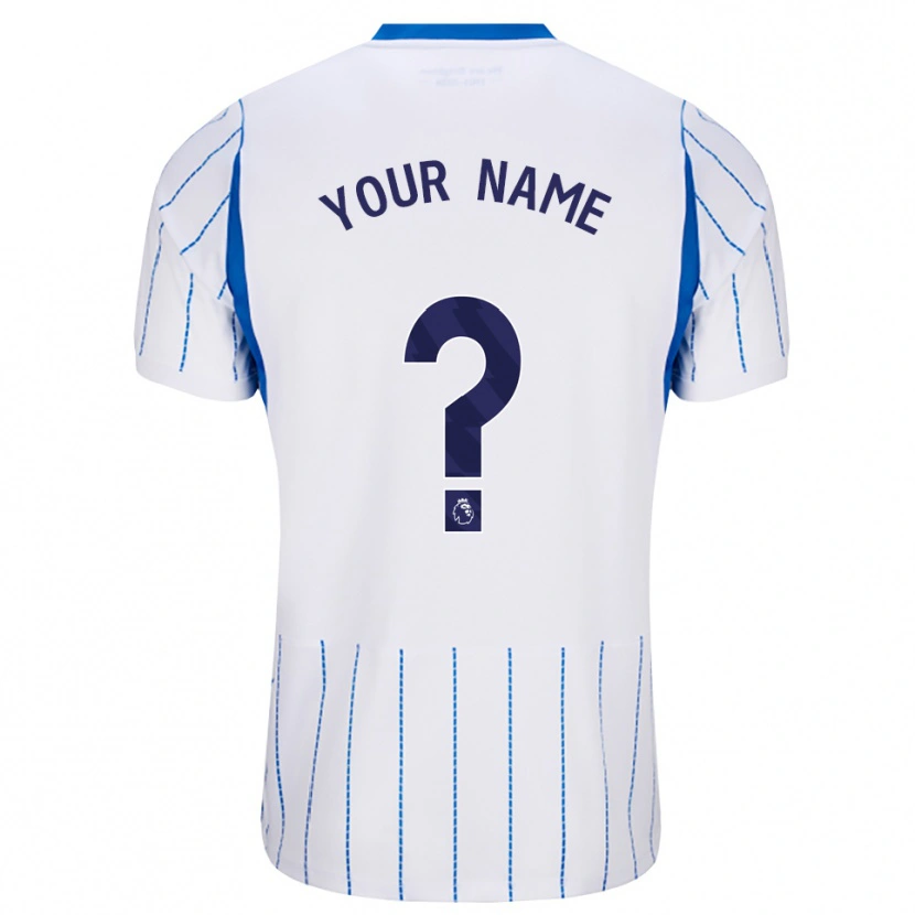 Danxen Hombre Camiseta Su Nombre #0 Azuldodger Blanco 2ª Equipación 2026/27 La Camisa México