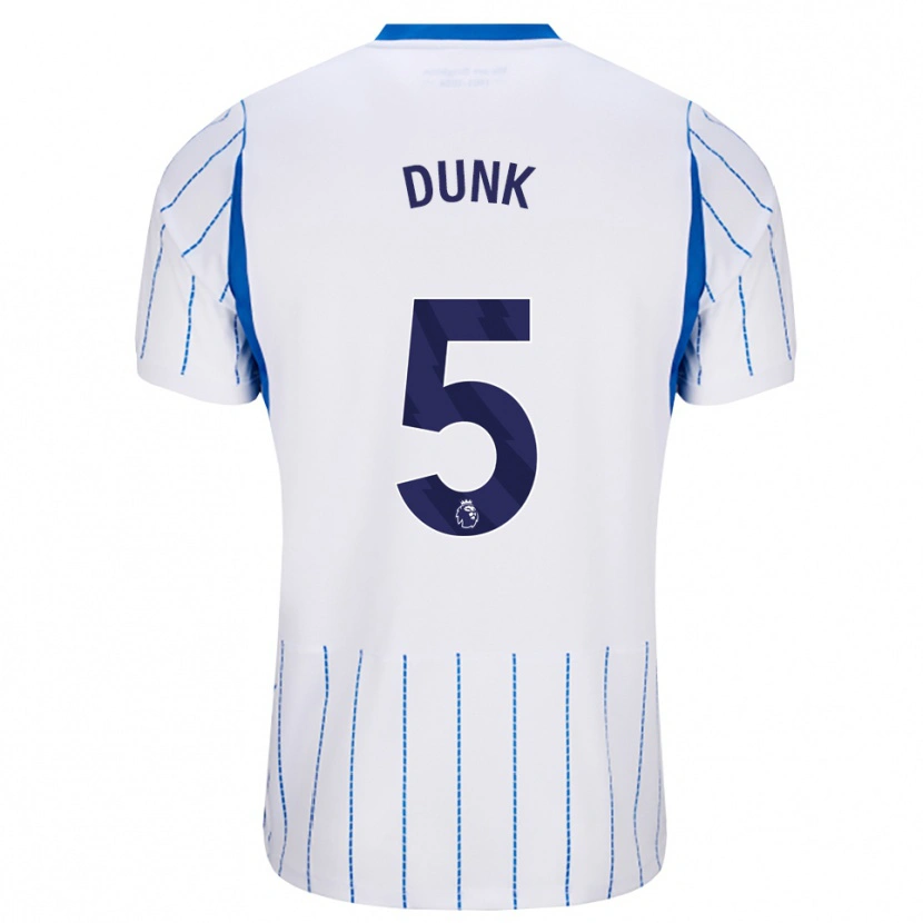 Danxen Hombre Camiseta Lewis Dunk #5 Azuldodger Blanco 2ª Equipación 2026/27 La Camisa México