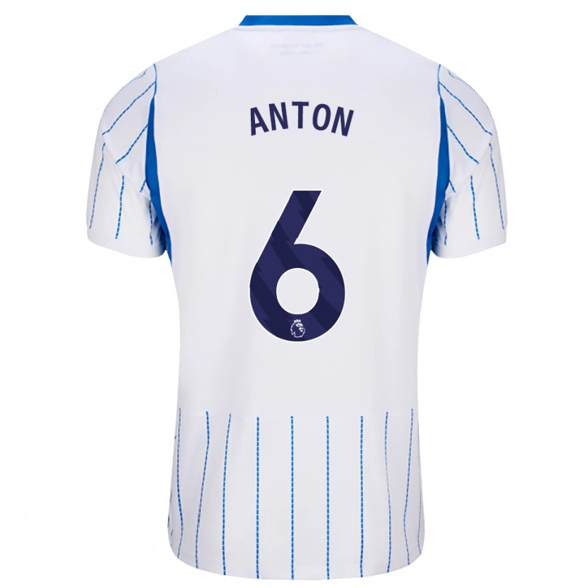 Danxen Hombre Camiseta Anton Palmer #6 Azuldodger Blanco 2ª Equipación 2026/27 La Camisa México