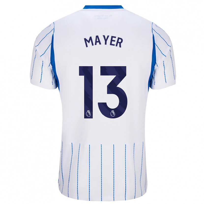Danxen Hombre Camiseta Oliver Mayer #13 Azuldodger Blanco 2ª Equipación 2026/27 La Camisa México