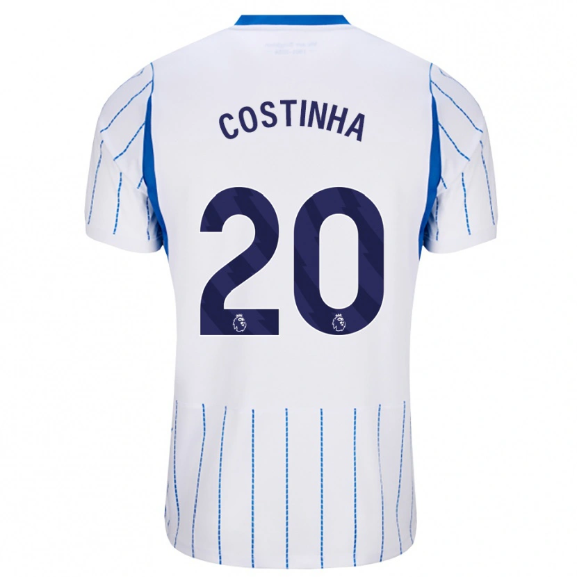 Danxen Hombre Camiseta João Pedro Loureiro Da Costa #20 Azuldodger Blanco 2ª Equipación 2026/27 La Camisa México