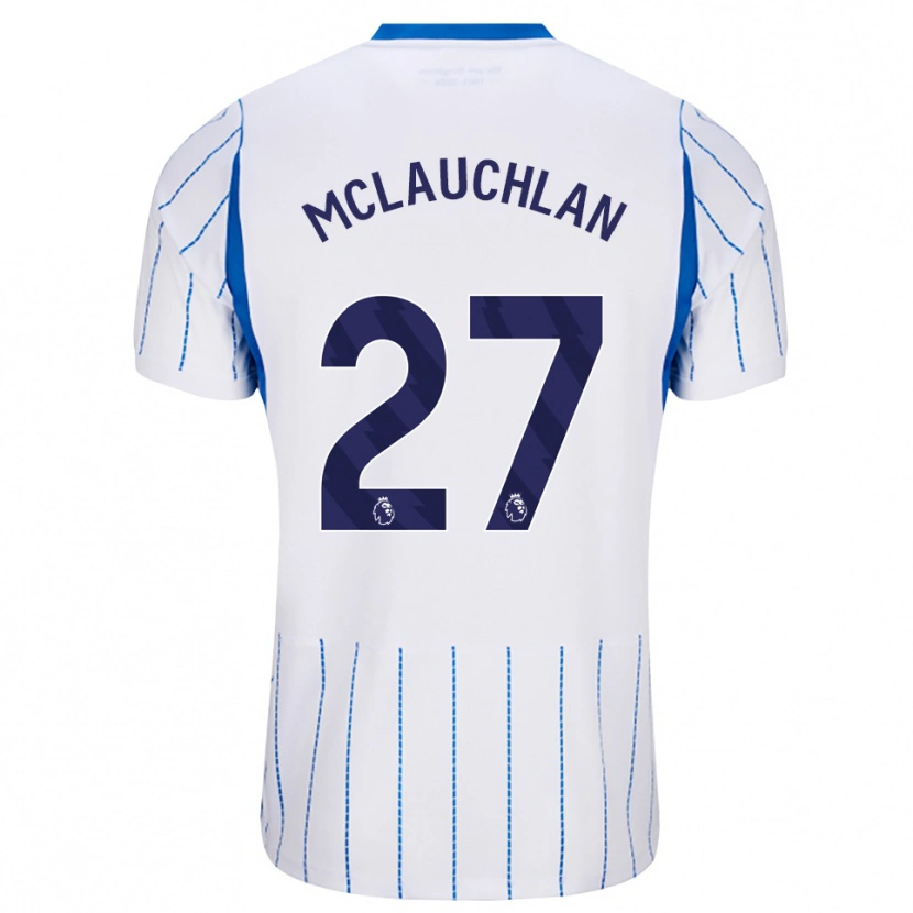 Danxen Hombre Camiseta Rachel Mclauchlan #27 Azuldodger Blanco 2ª Equipación 2026/27 La Camisa México