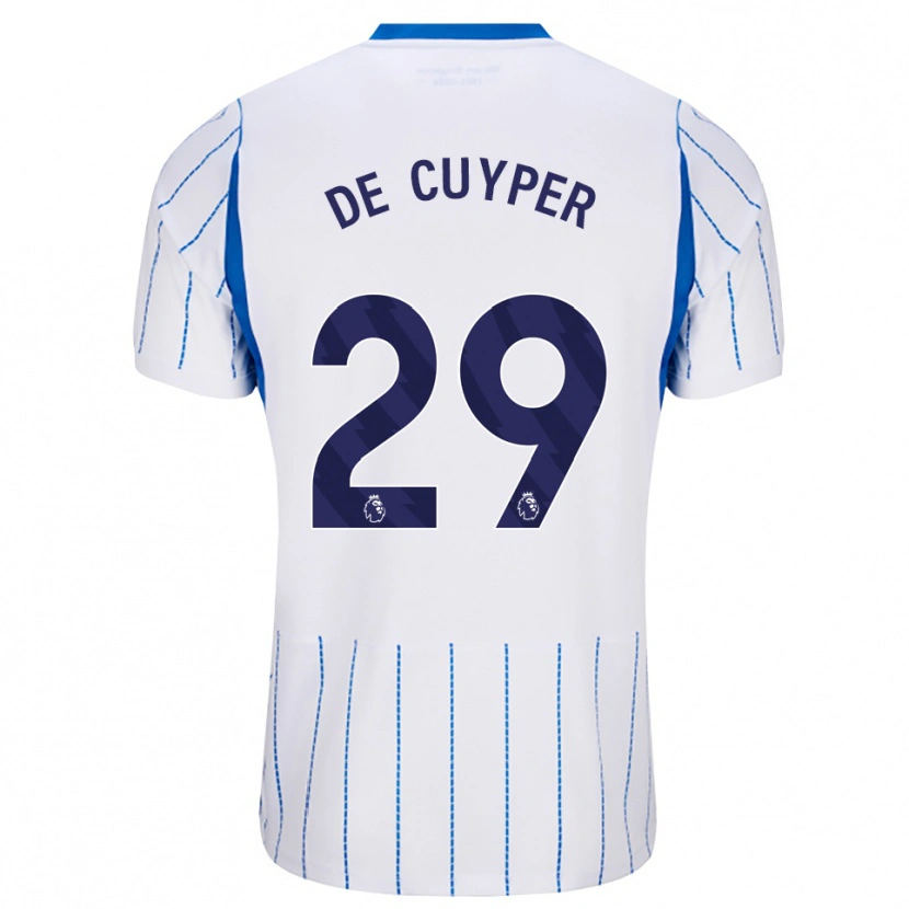 Danxen Hombre Camiseta Maxim De Cuyper #29 Azuldodger Blanco 2ª Equipación 2026/27 La Camisa México