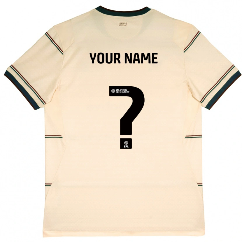 Danxen Hombre Camiseta Su Nombre #0 Beige Borgoña 2ª Equipación 2026/27 La Camisa México
