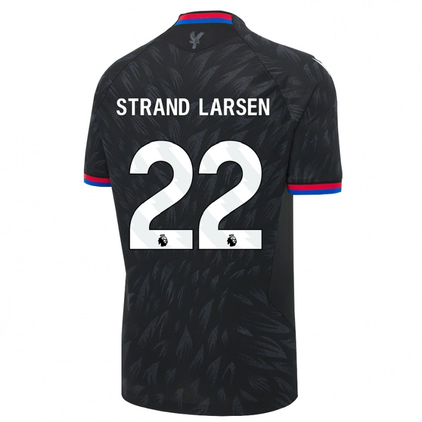 Danxen Hombre Camiseta Jørgen Strand Larsen #22 Negro Azul Rojo 2ª Equipación 2026/27 La Camisa México