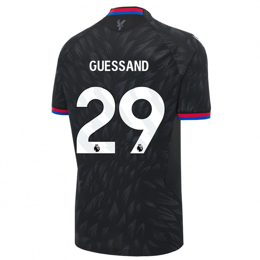 Danxen Hombre Camiseta Evann Guessand #29 Negro Azul Rojo 2ª Equipación 2026/27 La Camisa México