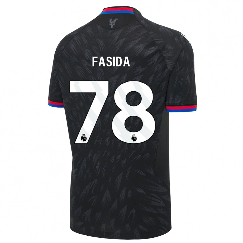 Danxen Hombre Camiseta Jacob Fasida #78 Negro Azul Rojo 2ª Equipación 2026/27 La Camisa México