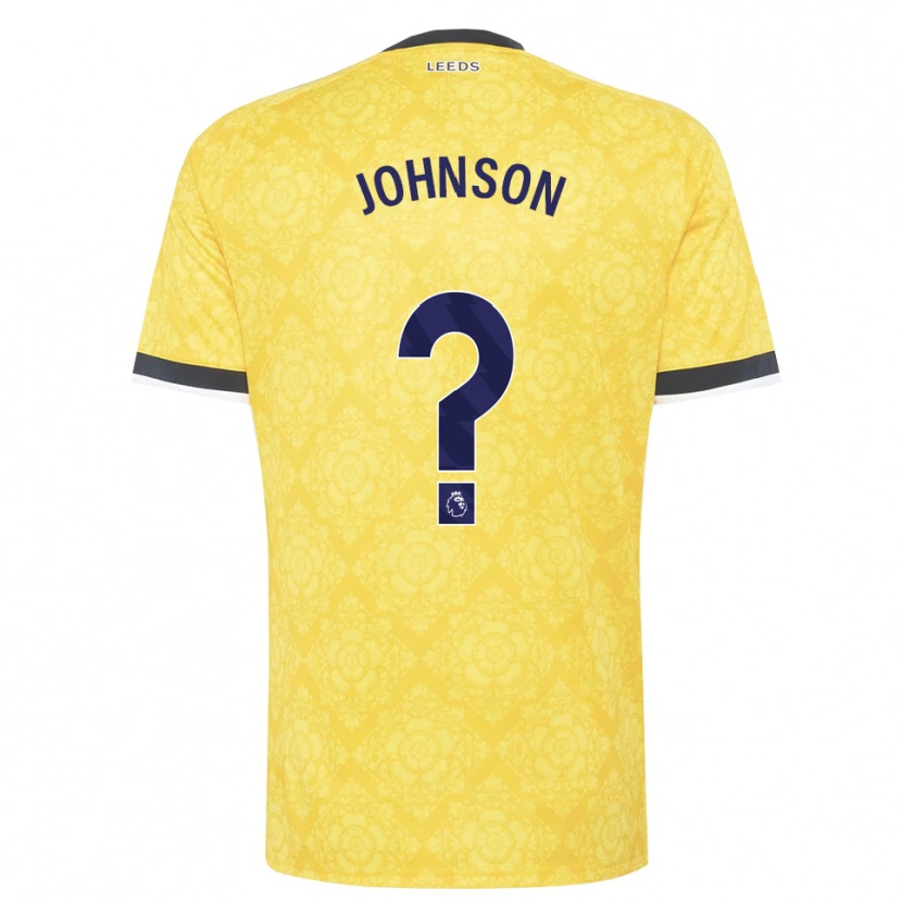 Danxen Hombre Camiseta Oluwatobi Johnson #0 Amarillo Blanco Negro 2ª Equipación 2026/27 La Camisa México