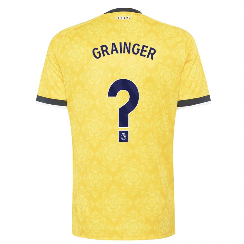 Danxen Hombre Camiseta Owen Grainger #0 Amarillo Blanco Negro 2ª Equipación 2026/27 La Camisa México
