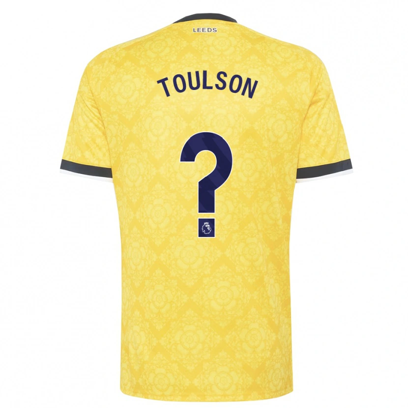 Danxen Hombre Camiseta Daniel Toulson #0 Amarillo Blanco Negro 2ª Equipación 2026/27 La Camisa México