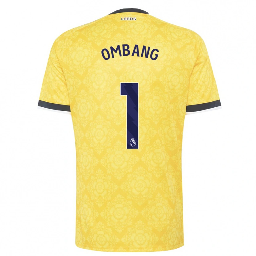 Danxen Hombre Camiseta Darryl Ombang #1 Amarillo Blanco Negro 2ª Equipación 2026/27 La Camisa México