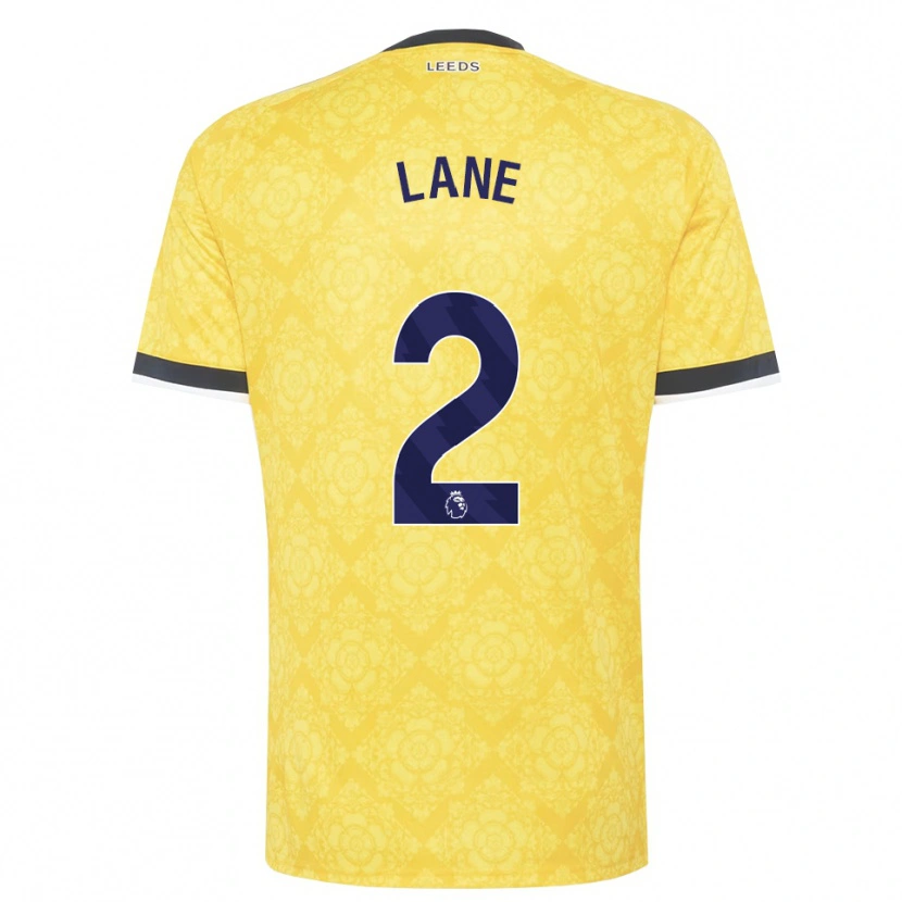Danxen Hombre Camiseta Freddie Lane #2 Amarillo Blanco Negro 2ª Equipación 2026/27 La Camisa México
