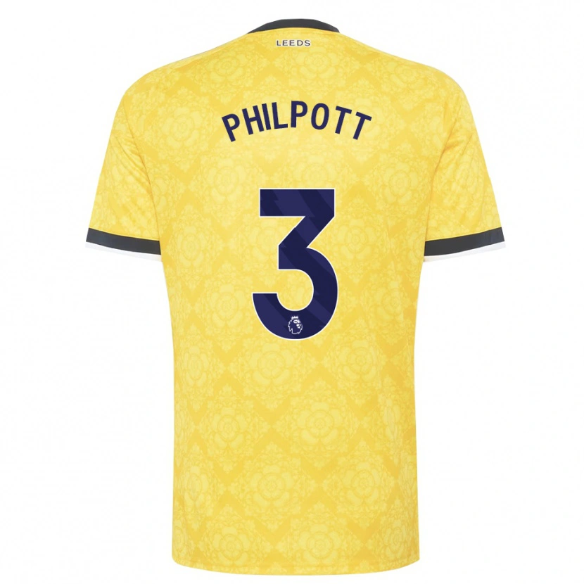 Danxen Hombre Camiseta Louie Philpott #3 Amarillo Blanco Negro 2ª Equipación 2026/27 La Camisa México
