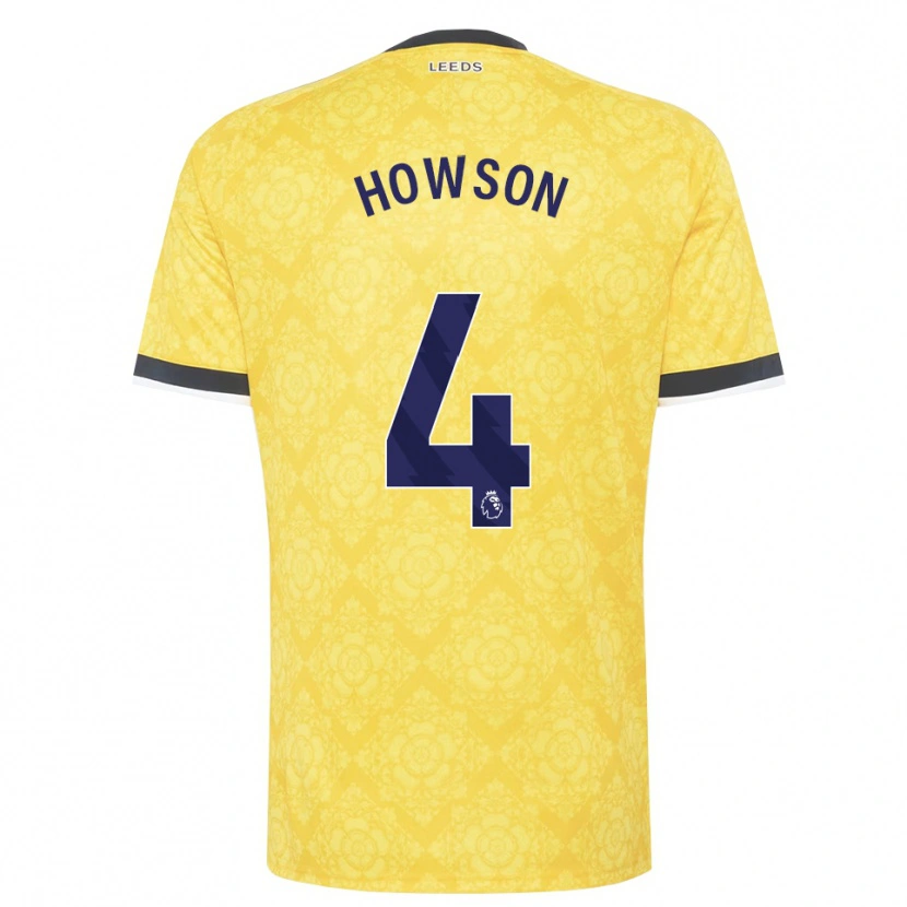 Danxen Hombre Camiseta Jonathan Howson #4 Amarillo Blanco Negro 2ª Equipación 2026/27 La Camisa México