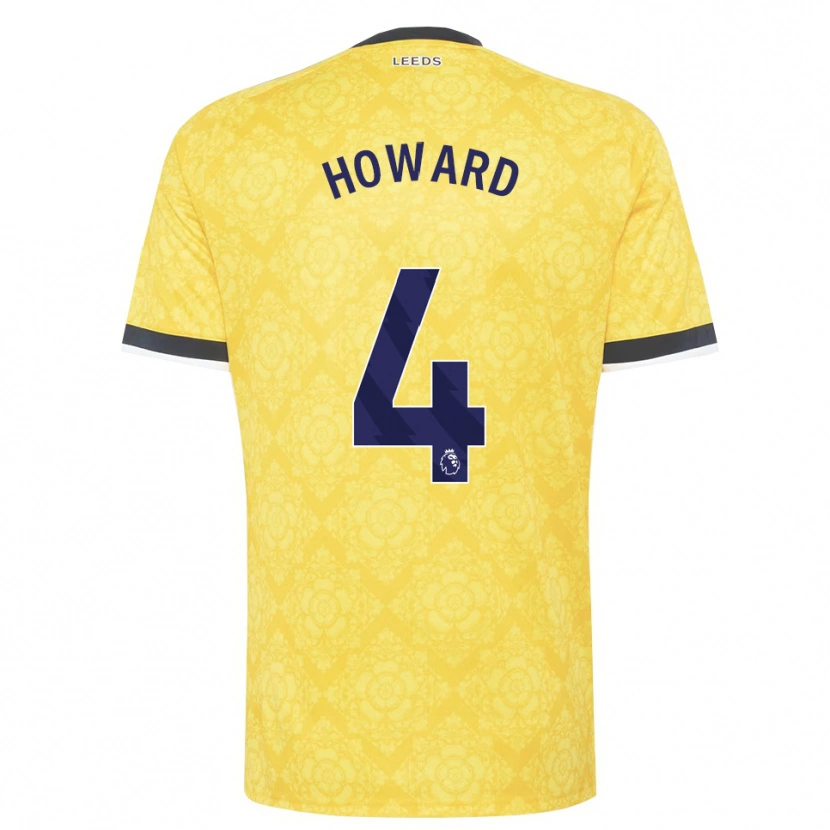 Danxen Hombre Camiseta Jacob Howard #4 Amarillo Blanco Negro 2ª Equipación 2026/27 La Camisa México