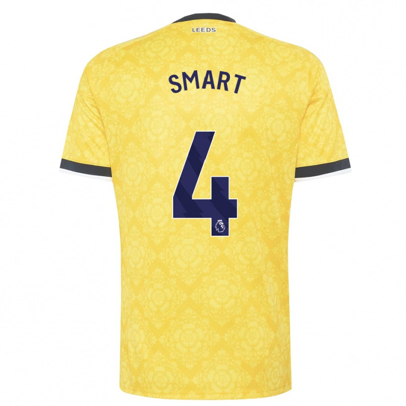 Danxen Hombre Camiseta Olivia Smart #4 Amarillo Blanco Negro 2ª Equipación 2026/27 La Camisa México