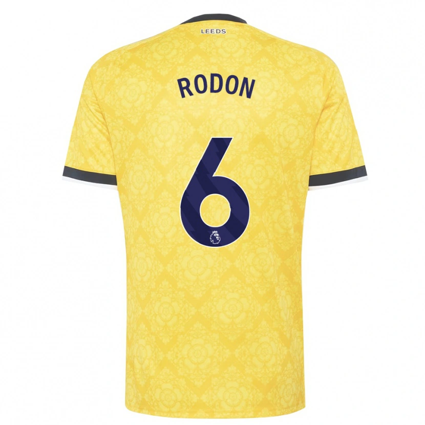 Danxen Hombre Camiseta Joe Rodon #6 Amarillo Blanco Negro 2ª Equipación 2026/27 La Camisa México