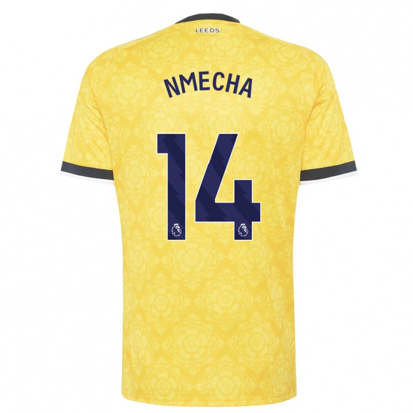 Danxen Hombre Camiseta Lukas Nmecha #14 Amarillo Blanco Negro 2ª Equipación 2026/27 La Camisa México