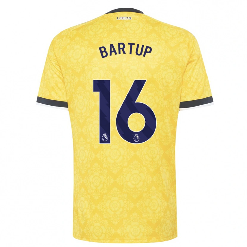Danxen Hombre Camiseta Laura Bartup #16 Amarillo Blanco Negro 2ª Equipación 2026/27 La Camisa México
