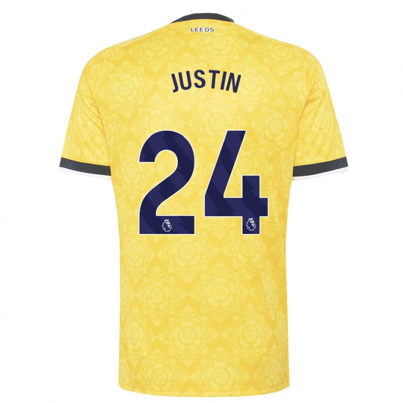 Danxen Hombre Camiseta James Justin #24 Amarillo Blanco Negro 2ª Equipación 2026/27 La Camisa México