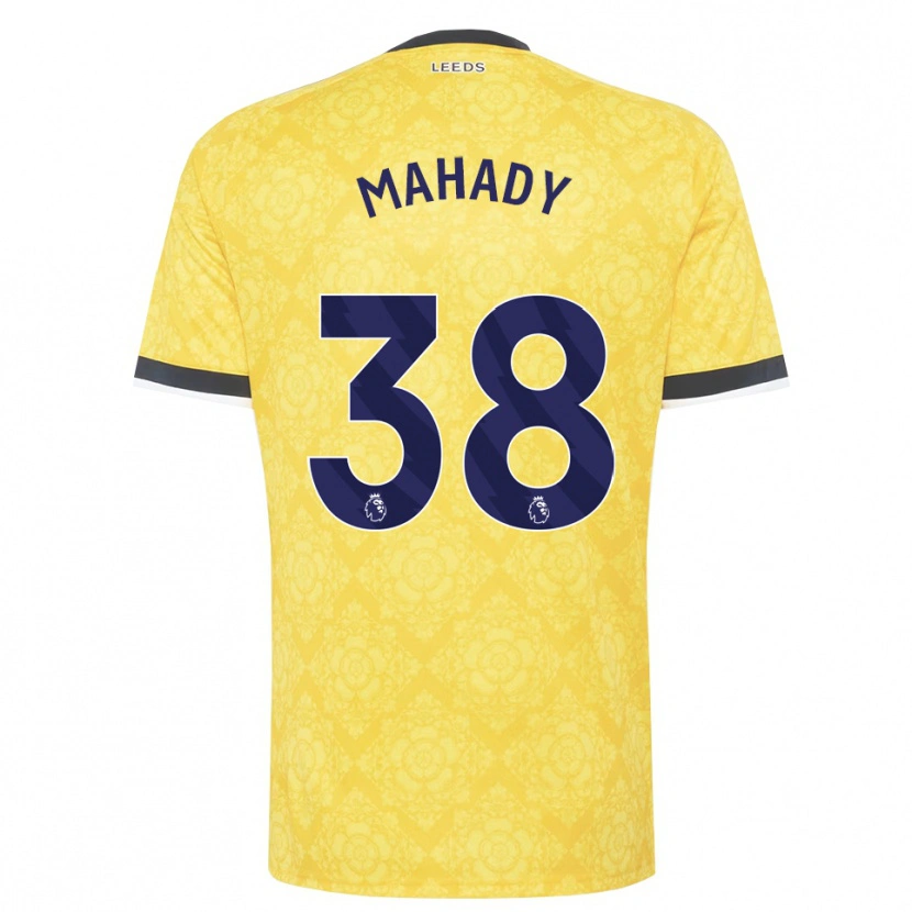 Danxen Hombre Camiseta Rory Mahady #38 Amarillo Blanco Negro 2ª Equipación 2026/27 La Camisa México