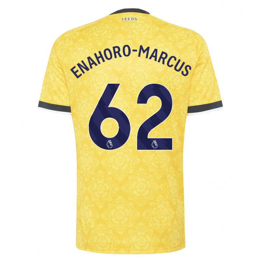 Danxen Hombre Camiseta Louis Enahoro-Marcus #62 Amarillo Blanco Negro 2ª Equipación 2026/27 La Camisa México