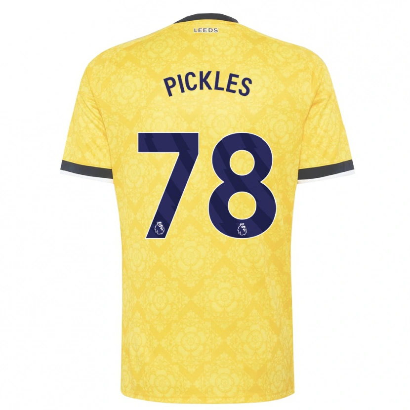 Danxen Hombre Camiseta Ollie Pickles #78 Amarillo Blanco Negro 2ª Equipación 2026/27 La Camisa México