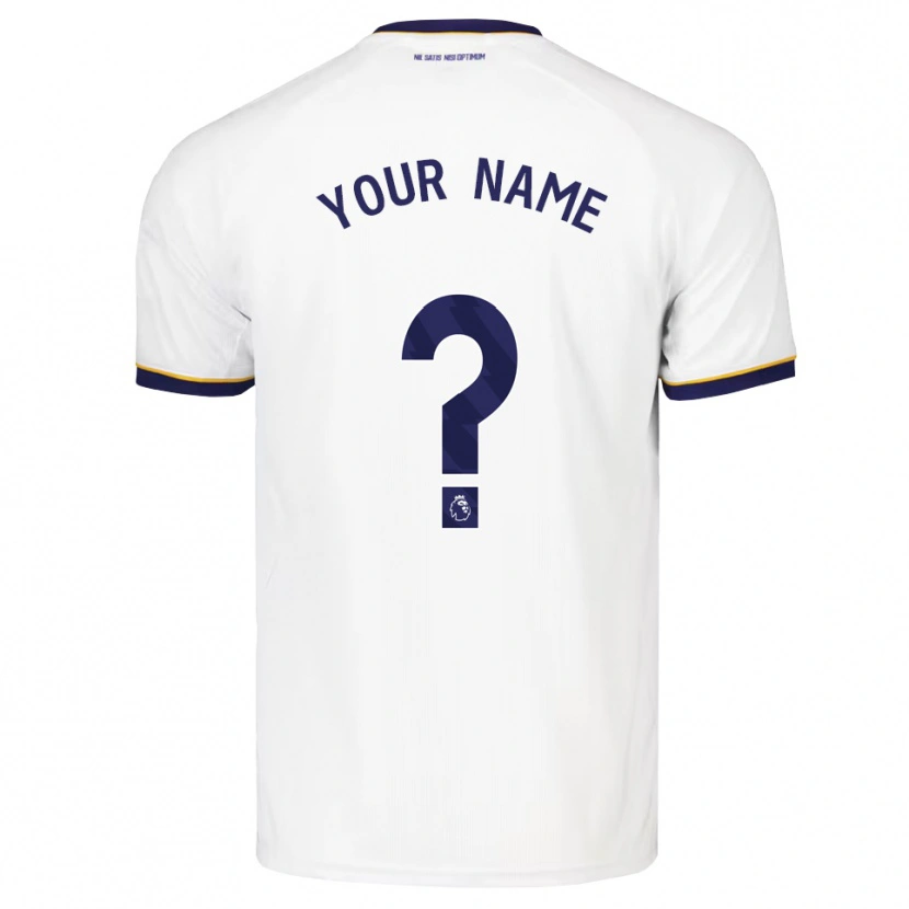 Danxen Hombre Camiseta Su Nombre #0 Azulmedianoche Blanco Amarillo 2ª Equipación 2026/27 La Camisa México