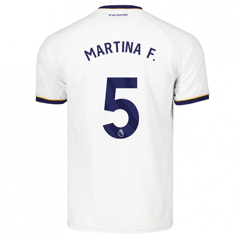 Danxen Hombre Camiseta Martina Fernández #5 Azulmedianoche Blanco Amarillo 2ª Equipación 2026/27 La Camisa México