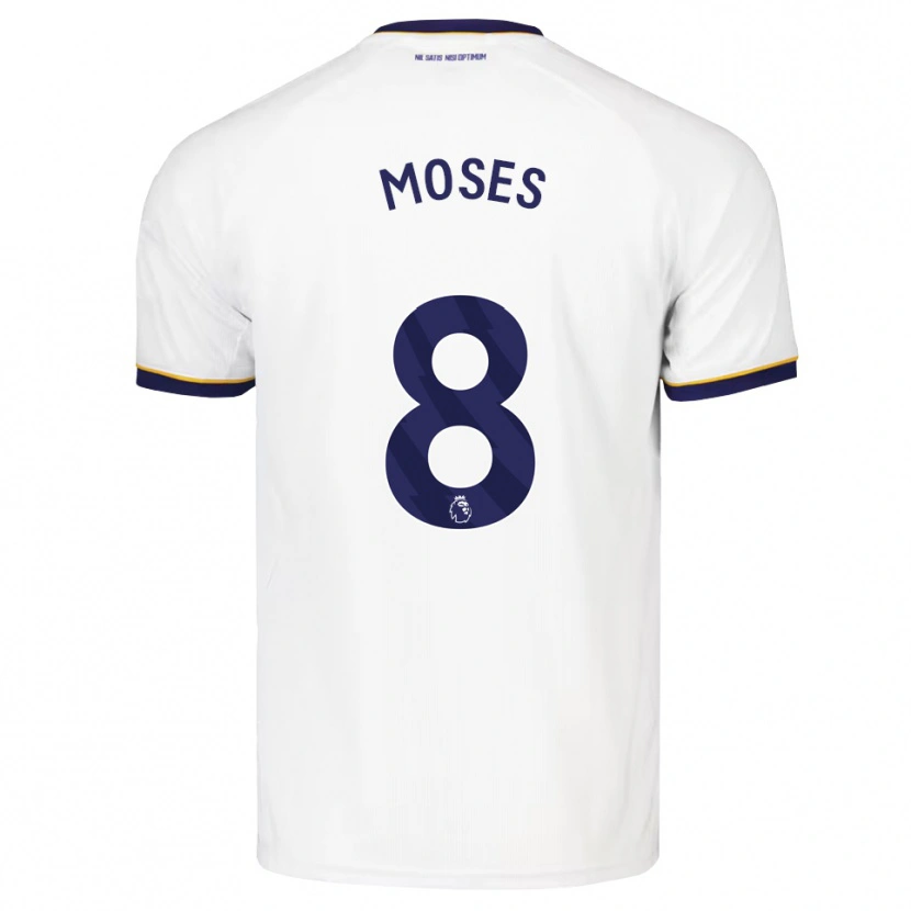 Danxen Hombre Camiseta Amari Moses #8 Azulmedianoche Blanco Amarillo 2ª Equipación 2026/27 La Camisa México
