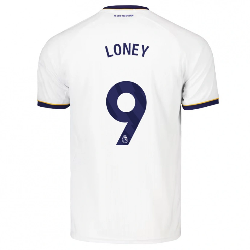 Danxen Hombre Camiseta Ceiran Loney #9 Azulmedianoche Blanco Amarillo 2ª Equipación 2026/27 La Camisa México