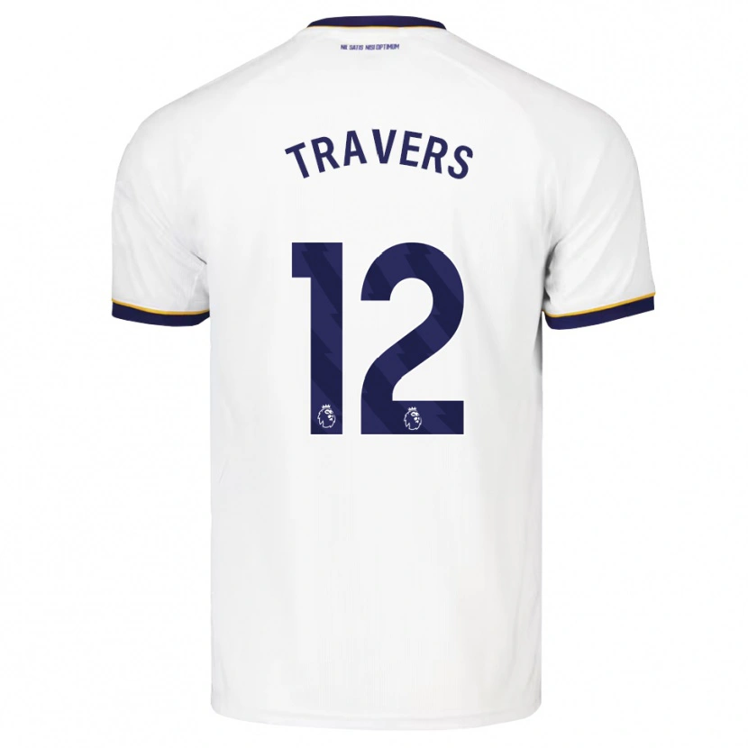 Danxen Hombre Camiseta Mark Travers #12 Azulmedianoche Blanco Amarillo 2ª Equipación 2026/27 La Camisa México