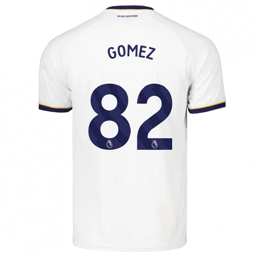 Danxen Hombre Camiseta Francis Gomez #82 Azulmedianoche Blanco Amarillo 2ª Equipación 2026/27 La Camisa México