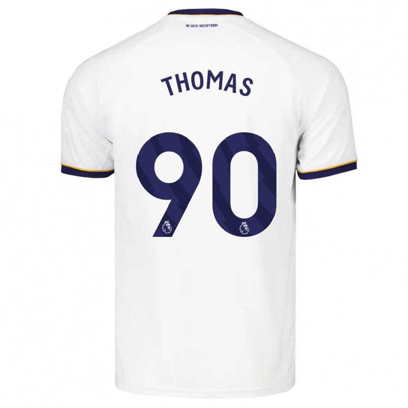 Danxen Hombre Camiseta Aled Thomas #90 Azulmedianoche Blanco Amarillo 2ª Equipación 2026/27 La Camisa México