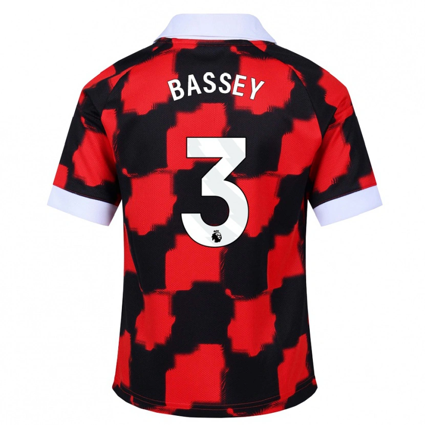 Danxen Hombre Camiseta Calvin Bassey #3 Rojo Blanco Negro 2ª Equipación 2026/27 La Camisa México