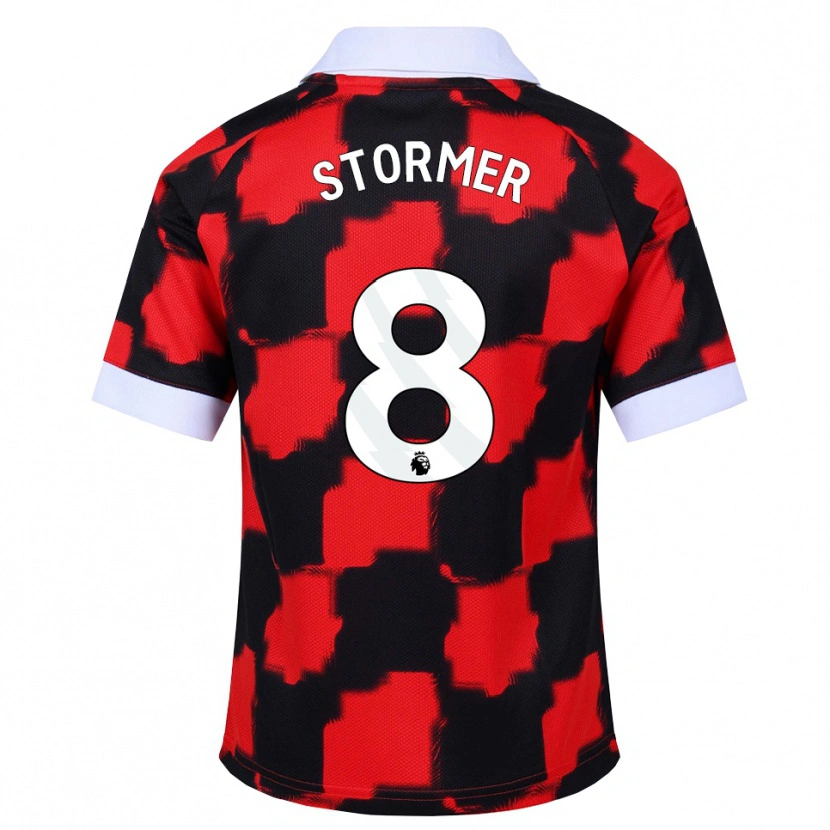 Danxen Hombre Camiseta Becky Stormer #8 Rojo Blanco Negro 2ª Equipación 2026/27 La Camisa México